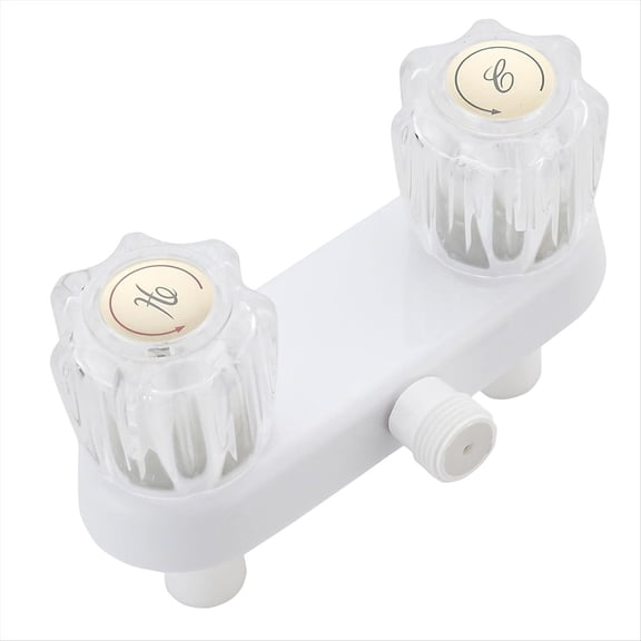 RV Shower Faucet, Faucet Replacement 4 Inch Valve Diverter with Dual Knobs Bathroom Accessories