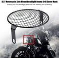 thumbnail image 2 of Cubierta universal para faro de motocicleta, duradera, para la mayoría de motocicletas, rejilla oblicua, 2 of 5