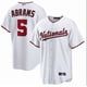thumbnail image 1 of Camiseta clásica de béisbol blanca de local de CJ Abrams de los Washington Nationals, con número de estrella bordado.-L, 1 of 2