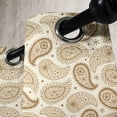thumbnail image 3 of Ambesonne Beige Grommet Curtain, Paisley Oriental Persian, 50" x 84", Cream, 3 of 6