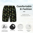 thumbnail image 5 of Gaeub Bee Floral Mens Swim Trunks Stretch Beach Shorts Quick Dry for Men Swim Shorts Swimwear with Pockets- X-Large, 5 of 9