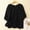 Black, variant on Women's Classic Loose Solid Color Sweet Retro Sleeved Shirt Top Womens Tops plus Size Short Sleeve Women Swim Womens Shirts Lace plus Size Tops for Women Fall Exercise Tops for Women Short Sleeve