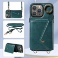 thumbnail image 5 of Wallet Style Litchi Texture Pu+tpu Kickstand Phone Case Gift compatible Iphone 15 Pro Max With Shoulder Strap, 5 of 5