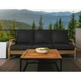 thumbnail image 2 of Sunbrella Sorra Home  Outdoor Deep Seating Sofa Pillow and Cushion Set 30 in W x 27 in D x 5 in H - Black, 2 of 5