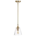 thumbnail image 2 of 60/7410 Nuvo Lighting Dover - 1 Light Small Pendant In Mid-Century Modern Style-9.5 Inches Tall and 7 Inches Wide-Vintage Brass Finish, 2 of 6
