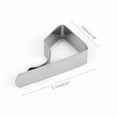thumbnail image 3 of 8 Pack Stainless Steel Tablecloth Clips for Outdoor Parties, Weddings, Restaurants - Easy to Use Anti-Slip Clamps for 3cm Thick Tables, Silver, 3 of 7