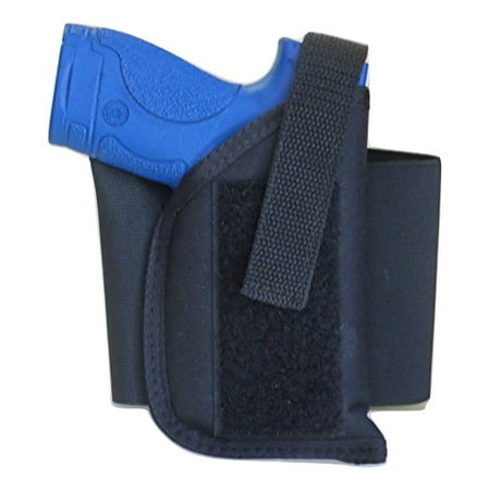Ankle Holster for S&W M&P Shield in 9mm & 40, Easy-Fastens w/ 4