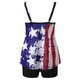 thumbnail image 4 of WILLBEST Traje de Baño Para Mujer, Tankini, Trajes de Baño de Dos Piezas Para Mujer, Camisetas Sin Mangas Con Torso Largo Estampado Del 4 de Julio y Pantalones Cortos., 4 of 4