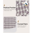 thumbnail image 5 of Balabala Boys' and Girls' Long Sleeve Flannel Shirt, Toddler & Kids Plaid Button Down, Soft Cotton Blend, Casual Fall Outerwear, 5 of 8
