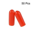 thumbnail image 2 of Unique Bargains Rubber End Caps, 3.5mm ID Round End Cap Cover Red Screw Thread Protectors 50pcs, 2 of 3