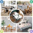 thumbnail image 4 of Boho Bohemian Art Rectangle Tablecloth 60"x84",Waterproof Polyester Rectangle Table Cloth, Wipeable Spillproof Polyester Tablecloth for Dining, Camping, Indoor and Outdoor, 4 of 5