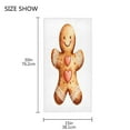 thumbnail image 3 of Towel 30x15 Inch Face Towel Hand Towel Bath Towels Hand Bath Towels Single-Sided Printed Towels, Lightweight, Breathable and Absorbent Christmas Gingerbread Man Cartoon, 3 of 5