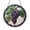Acrylic 3.5 Inch, variant on Grapevine Purple Grapes Stained Glass Style Window Hanging Suncatcher, Vineyard Decor Panel