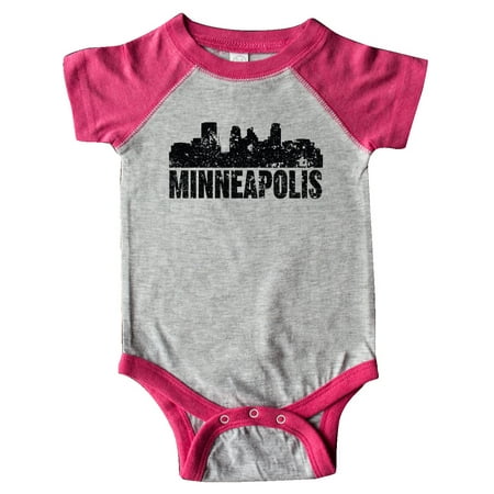 

Inktastic Minneapolis Skyline Grunge Gift Baby Boy or Baby Girl Bodysuit