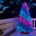 thumbnail image 3 of IBAOLEA 105FT 300LED Christmas String Lights Outdoor Indoor, Christmas Lights Xmas Tree Lights for Christmas Decorations Holiday Party, 8 Modes Purple Purple, 3 of 6