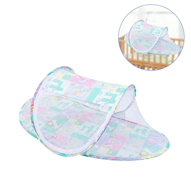 Baby Mosquito Net,Bottomless Rotary Folding Crib Mosquito Net for 05