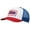 Red/White/Blue, variant on Mens Retro Trucker Hat 2024 - Black REG
