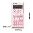 thumbnail image 3 of SATRINO Scientific Calculator for Students, 2-Line Math Calculator with Dust Cover, Middle and High School Supplies for Sudents,Essential for The Start of The School Season (Pink), 3 of 8