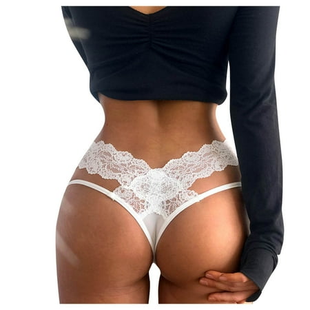 

Out Underwear For Women Panty Crochet Lace Panties Lace-up Hollow Womens Lingerie Corset with Garter And Stockings plus Size for Women 3x Women s Lingerie Set plus Size Curvy Lingerie for Women