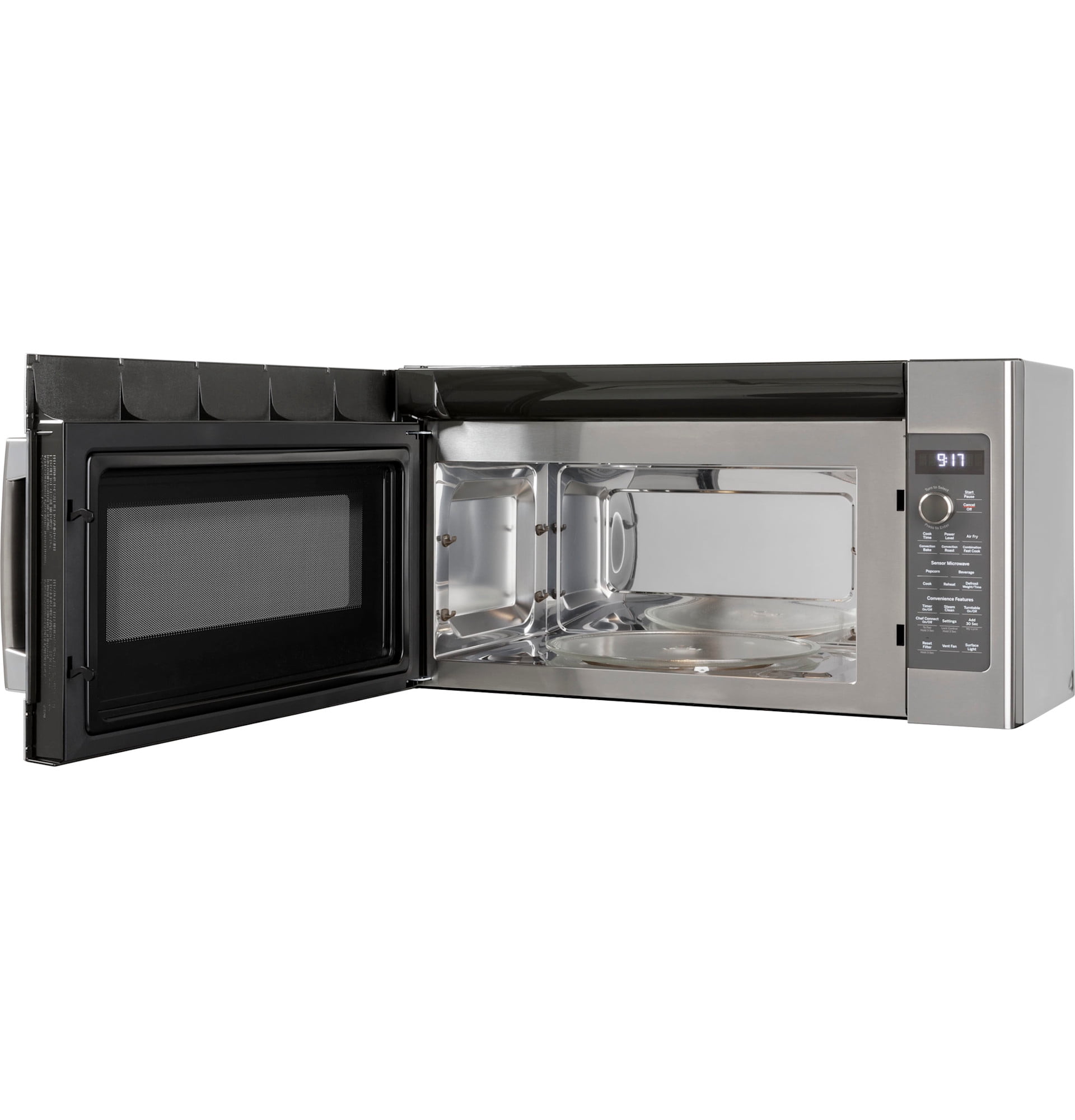 GE PVM9179DRWW 30 Inch Over-the-Range Convection Microwave Oven with Air Fry