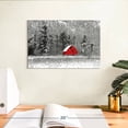 thumbnail image 3 of Elephant Stock Gatineau Winter Barn Wall Art - Horizontal Canvas Wall Art - Living Room Wall Decor - Architecture Canvas - Red And Black Decor - 12" x 8", 3 of 8
