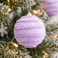 thumbnail image 5 of Purple Christmas Ball Ornaments Light Foam Hanging Baubles for Holiday Tree Party Decor, 5 of 6