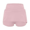 GYUJNB Women's 2 in1 Mini Tennis Skirt 2024 Athletic Golf Skorts with ...