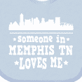 thumbnail image 4 of Inktastic Memphis Tennessee Someone Loves Me Skyline Boys or Girls Baby Bib, 4 of 4