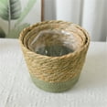 thumbnail image 4 of DAMAI Straw Weaving Flower Plant Basket,Decorative Straw Woven Flower Basket Indoor Plant Holder for Home Compact Design for Room Office for Dried Flowers, 4 of 7