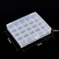 thumbnail image 2 of Ashata 1pc Plastic Empty Bobbins Case Sewing Machine Bobbin Organizer Storage Clear Box for 25 Spools, Spool Box,Bobbin Organizer, 2 of 8