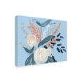 thumbnail image 2 of Jennifer Goldberger 'Eucalyptus Bouquet on Blue II' Canvas Art, 2 of 3