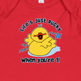 thumbnail image 3 of Inktastic Life's Ducky 1st Birthday Baby Romper Coveralls, 3 of 4