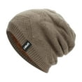 thumbnail image 2 of D-GROEE Men Slouchy Beanie Hat Knit Fleece Lining Baggy Slouch Skull Cap Thickening Soft Warm Slouch Beanie Cap for Winter, 2 of 8