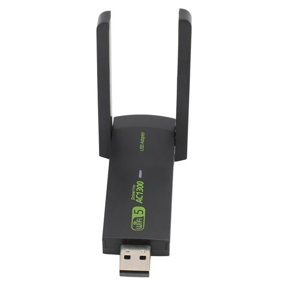 USB WiFi Adapter, 1300Mbps Support AP Mode Dual Band WiFi Dongle Adapter High Speed For PC
