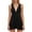 Black, variant on Women's Sleeveless V Neck A Line Summer Dress - Flowy, Casual, Flax Fabric - S-XL