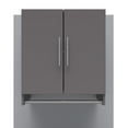 thumbnail image 4 of Systembuild Evolution Camberly 2 Door Wall Cabinet with Hanging Rod, Graphite Gray, 4 of 9