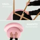thumbnail image 5 of Silla de Comedor de Terciopelo con Patas de Acero Acabado Tipo Madera Estilo Moderno - Silla de Comedor Tapizada Minimalista con Relleno Suave Rosa, 5 of 8