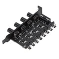 thumbnail image 1 of 4 Knob Cooling Fan Speed Controller, 4PIN / 3PIN Interface Easy Installation PC 8 Channels Fan Hub Stepless Speed Control PCI Slot  for CPU HDD VGA PWM Fans, 1 of 7