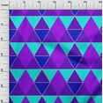 thumbnail image 3 of oneOone Georgette Viscose Purple Fabric Geometric Sewing Fabric By The Yard Printed Diy Clothing Sewing Supplies 42 Inch Wide, 3 of 4