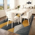 thumbnail image 3 of Area Rug Black Modern Rug for Living Room Indoor Abstract Waves Printed Rugs for Bedroom Soft Dining Room Low Pile Carpet Non-Slip Rug for Home Office-3' x 5', 3 of 7