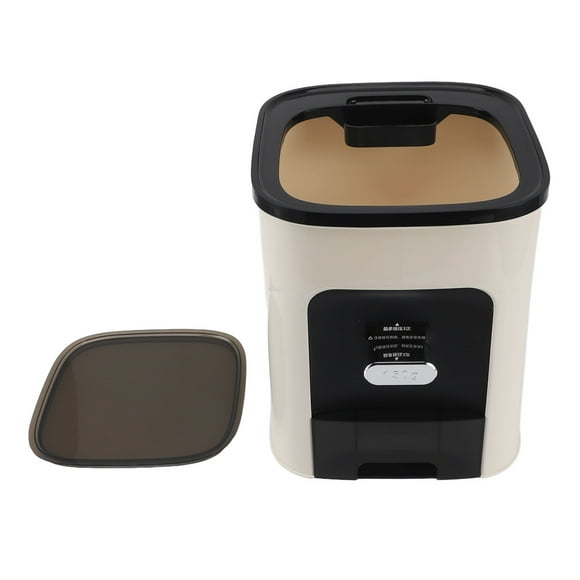 Large Rice Container, Rice Dispenser with Visible Barrel, Airtight Rice Bucket, Dry Food Grain Storage Container for Kitchen Pantry