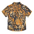 thumbnail image 2 of Dailycode Small Short Sleeve Button Down Shirts Tiger Head Casual Shirt 3-10 Years, 2 of 9