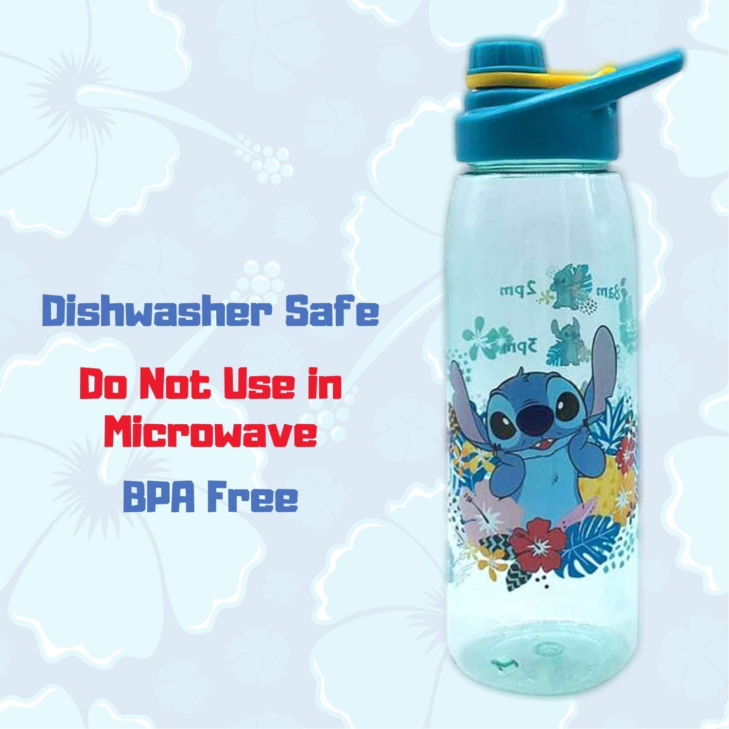 Lilo and Stitch Beach Vibes Aluminum Screw Cap Water Bottle
