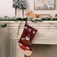 thumbnail image 2 of Xuniizn Christmas Stockings Bulk, Assorted Festive Xmas Stockings for Fireplace Mantel Decor, Traditional Holiday Ornaments, Christmas Decorations for Home, Cloth, Red, 2 of 7
