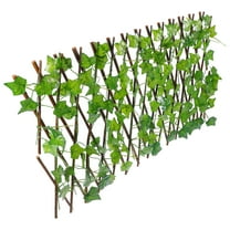Masteelf Artificial Greenery Fence, Expandable Privacy Screen for Yard, Garden, Balcony, Retractable Fence for Outdoor Decoration, Faux Green Leaves, No Maintenance Required, Ideal for Home Use