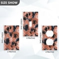 thumbnail image 2 of Light Switch Cover Switch Plate Outlet Cover Plug Cover for Electrical Duplex Outlets Coral and Black Tie-dye Pattern, 2 of 6