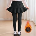 thumbnail image 2 of Zshosam Girls Leggings Warm School Uniform Pants Stretchy Soft Legging with Skirt(Black,4-5 Years), 2 of 6