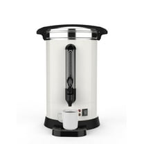Garvee 100-Cup Commercial Coffee Urn, Hot Water Dispenser, 14L /3.8 Gal, White
