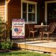 thumbnail image 4 of Independence Day Linen Double-sided Garden Flag For Courtyard Decoration, 4 of 7