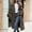 Brown, variant on Women's Plus Size Brown Faux Fur Coat with Turn-Down Collar Long Sleeve Warm Outerwear